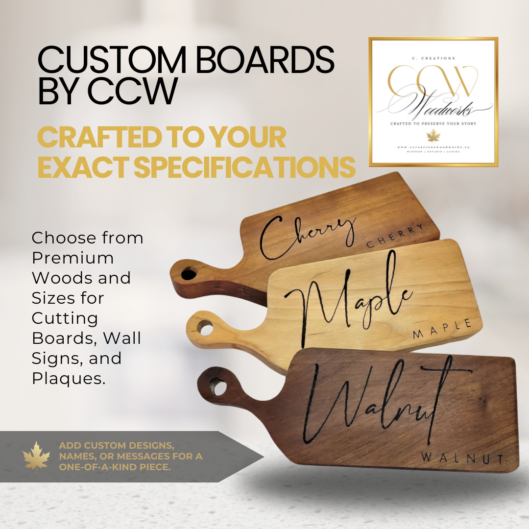 Custom Boards: Choose Size & Wood