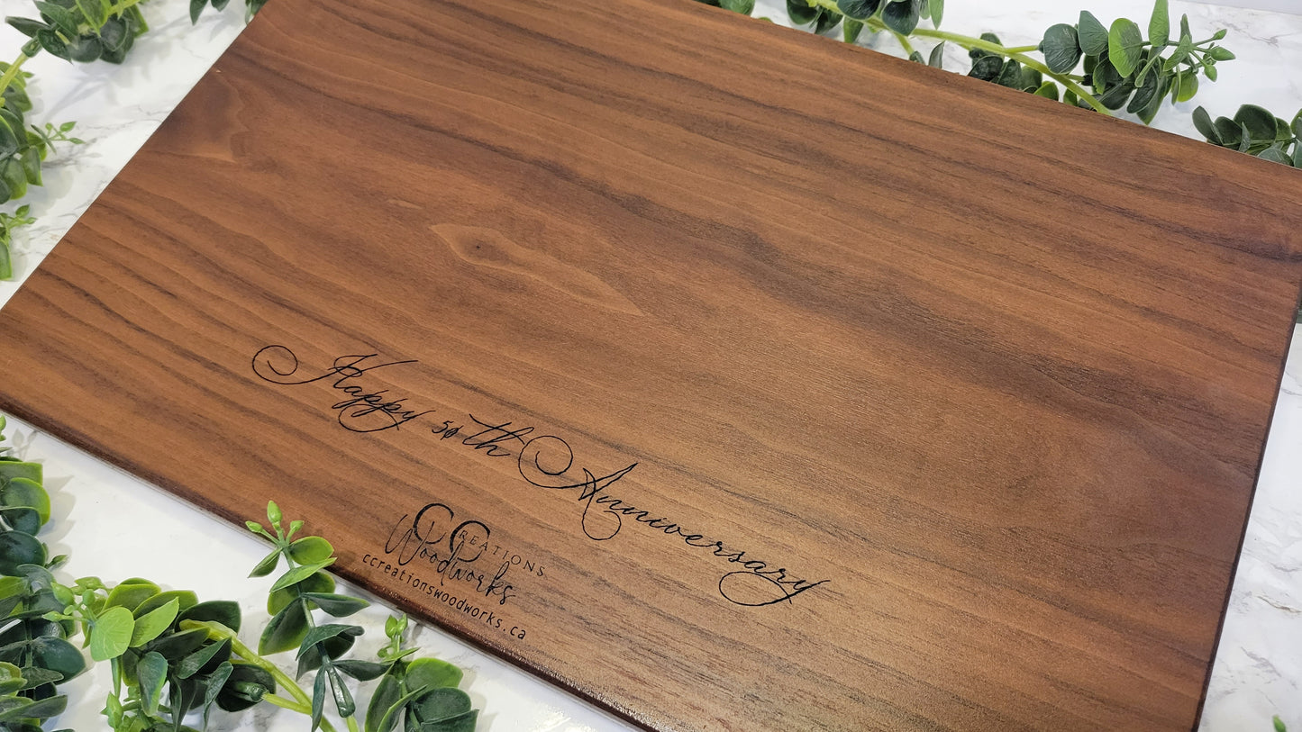 Anniversary Gifts for 50th Wedding Anniversary, 25th Wedding Anniversary, 5th Wedding Anniversary Charcuterie Board