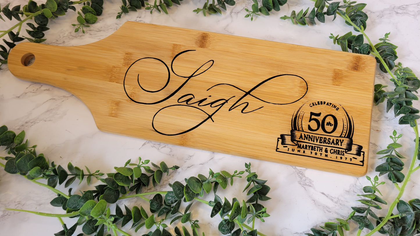 Anniversary Gifts for 50th Wedding Anniversary, 25th Wedding Anniversary, 5th Wedding Anniversary Charcuterie Board