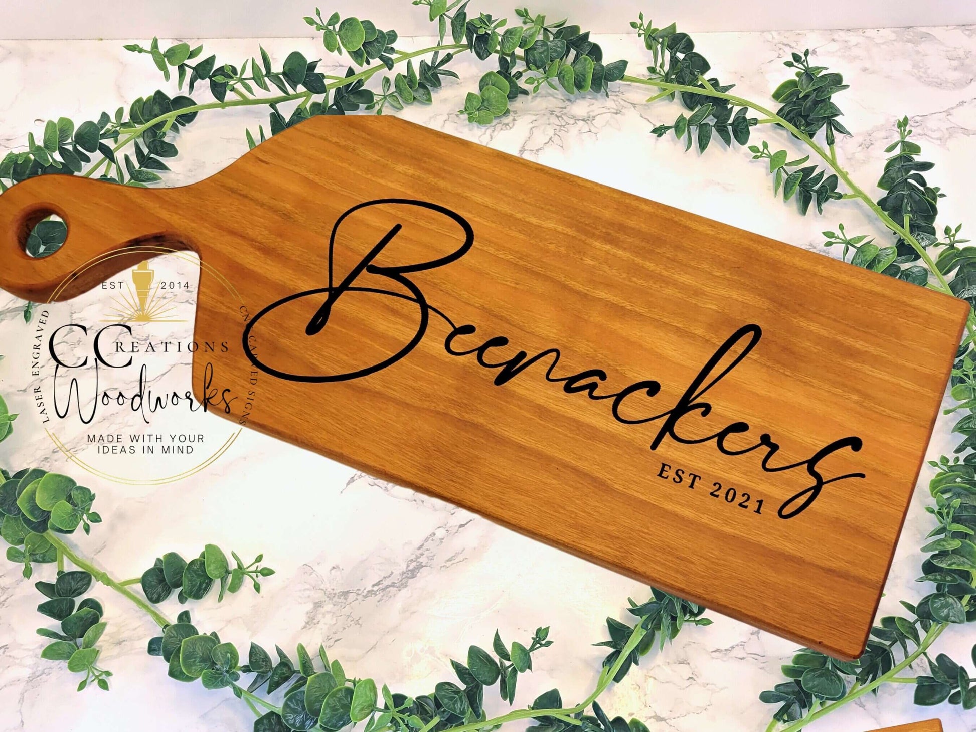 Custom Engraved Signature Design Charcuterie Board, Personalized Gift for Special Moments - CCreations Woodworks