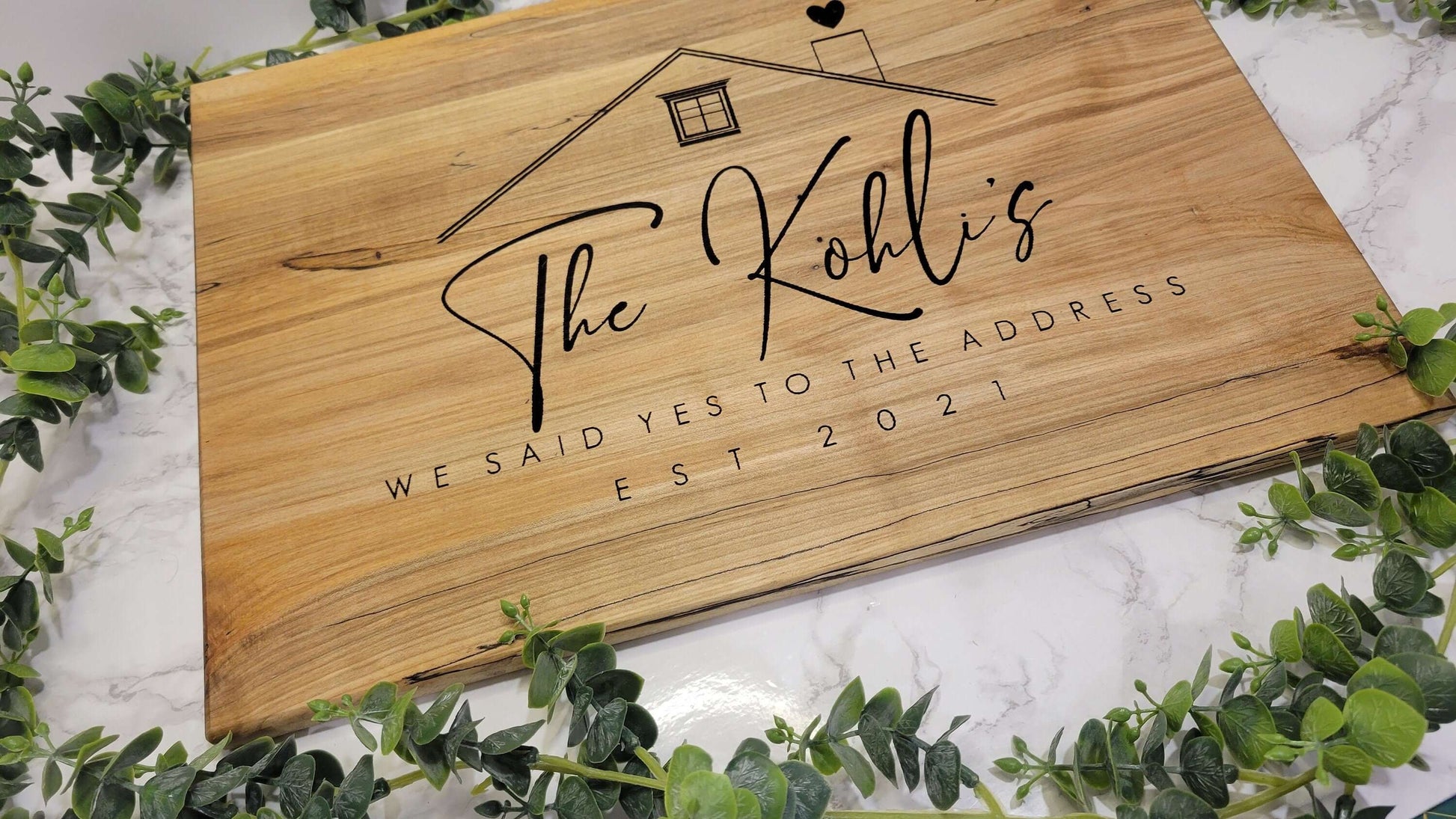 Custom Home Sweet Home Charcuterie Board - Personalized Gift for Weddings, Anniversaries, Housewarming - CCreations Woodworks