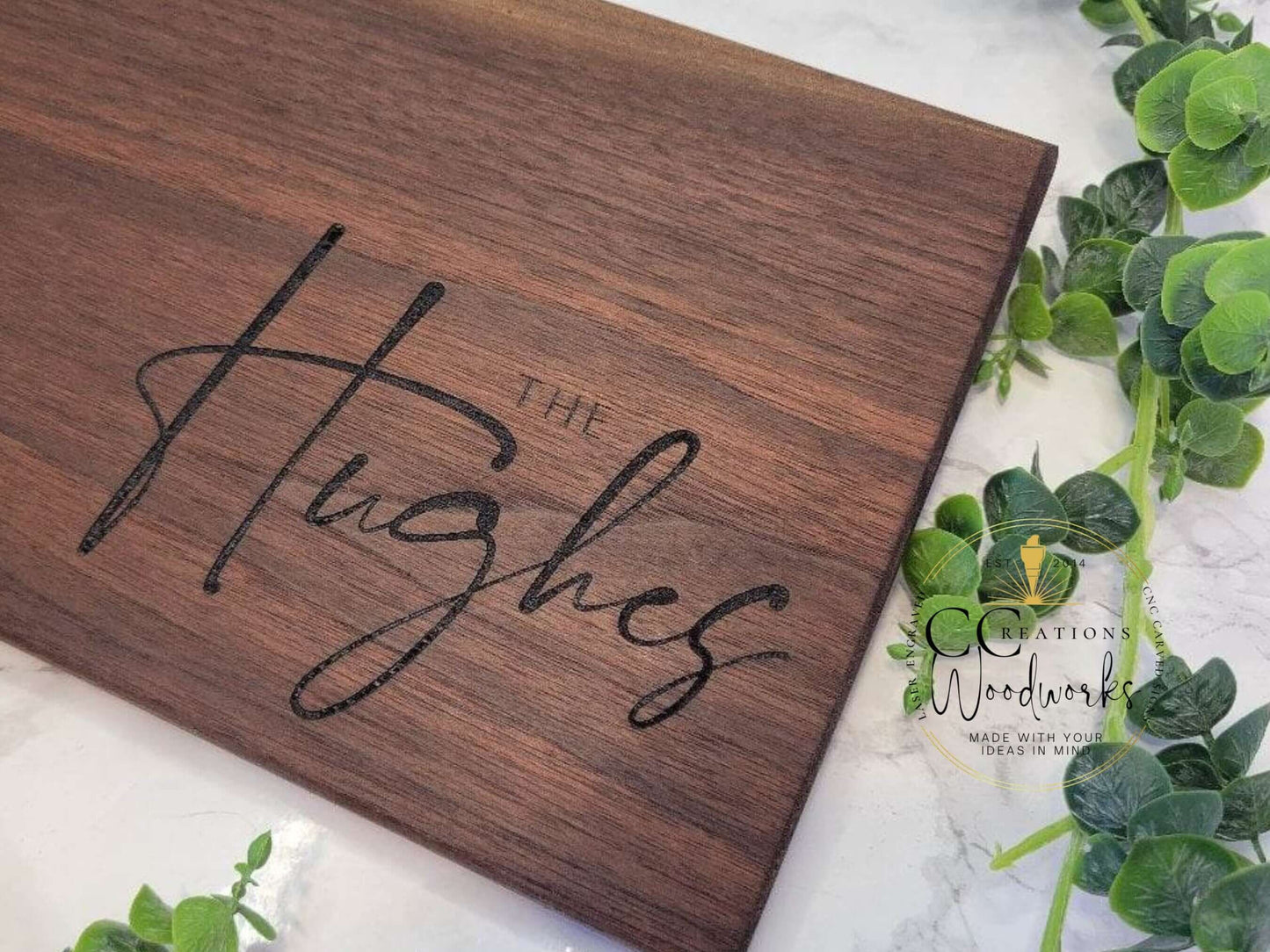 Personalized Family Name Cutting Board - A Unique and Thoughtful Gift Idea - CCreations Woodworks