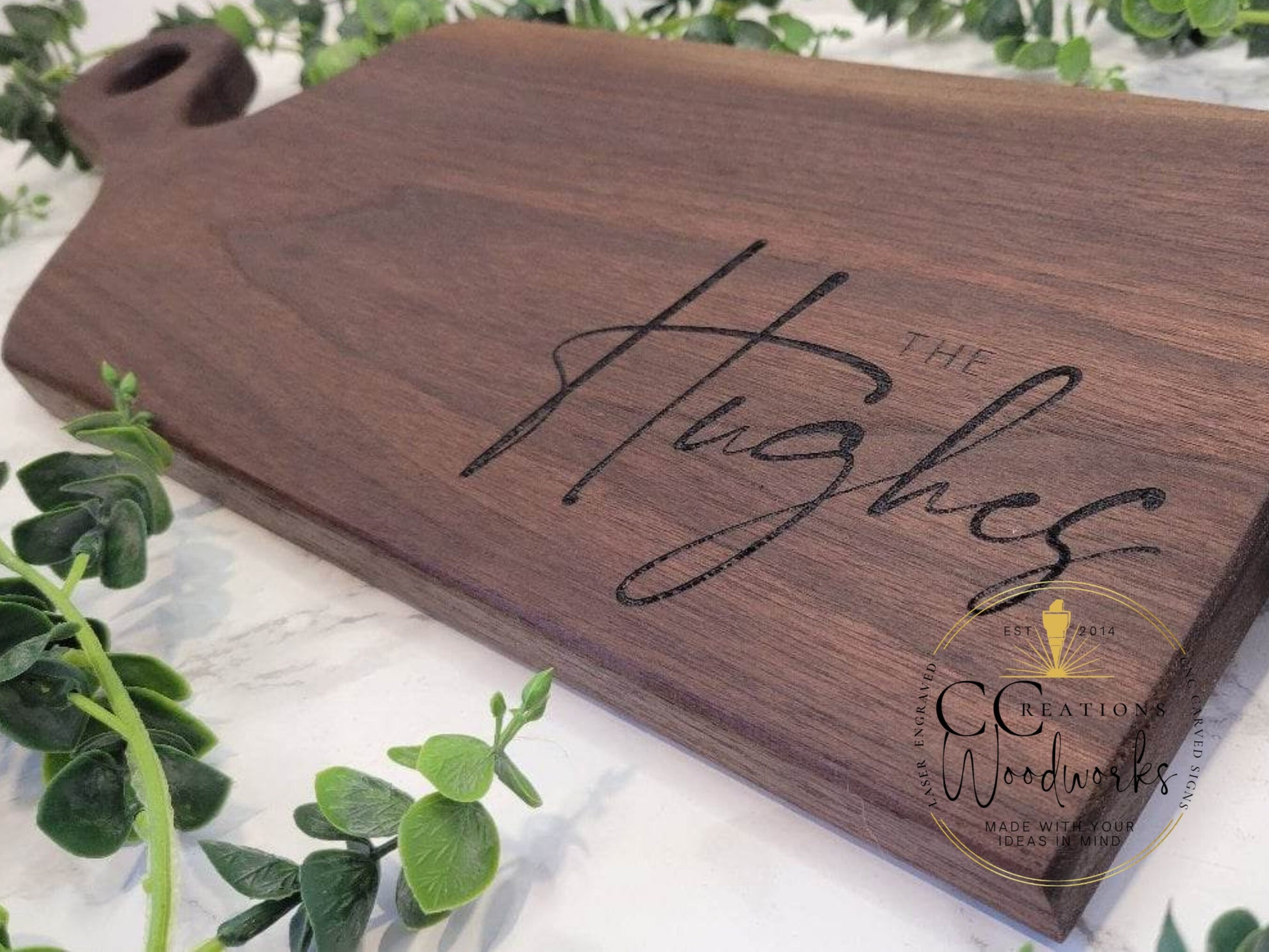 Personalized Family Name Cutting Board - A Unique and Thoughtful Gift Idea - CCreations Woodworks