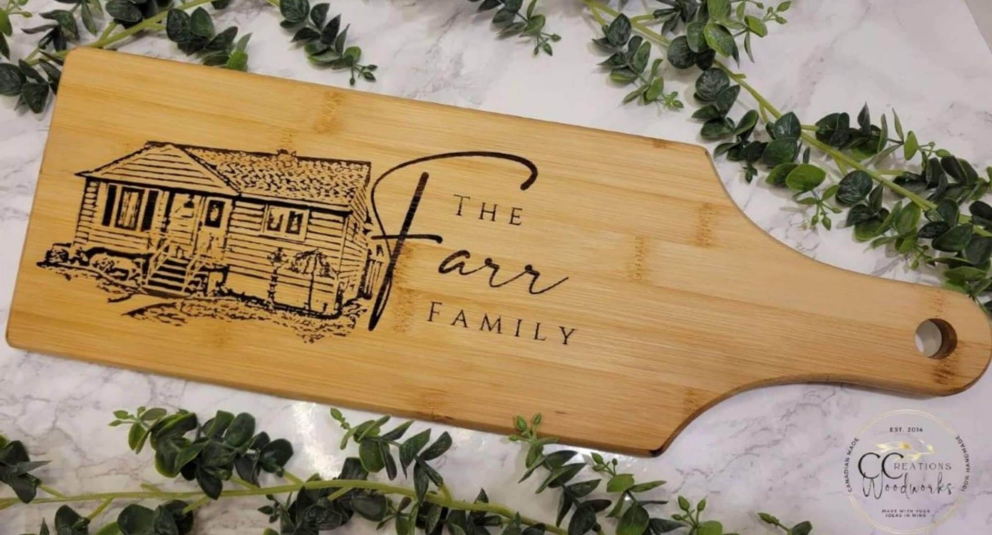 Personalized House Drawing | Realtor Closing Gift for Clients | Home Sweet Home Gift | Housewarming New House Gift Engraved Image from Photo - CCreations Woodworks